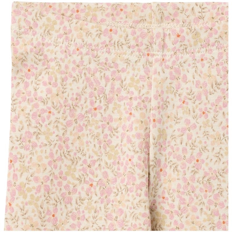 Wheat Jules jersey leggings til baby, Coral Flowers