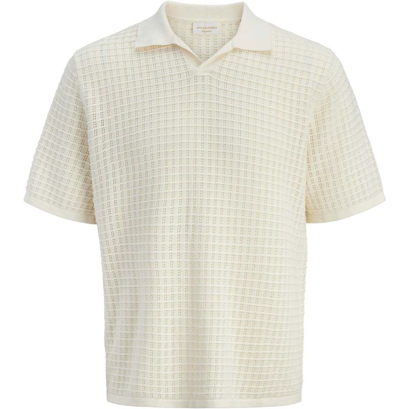 Jack & Jones Jr Jornantucket split-neck t-skjorte, Sea Salt