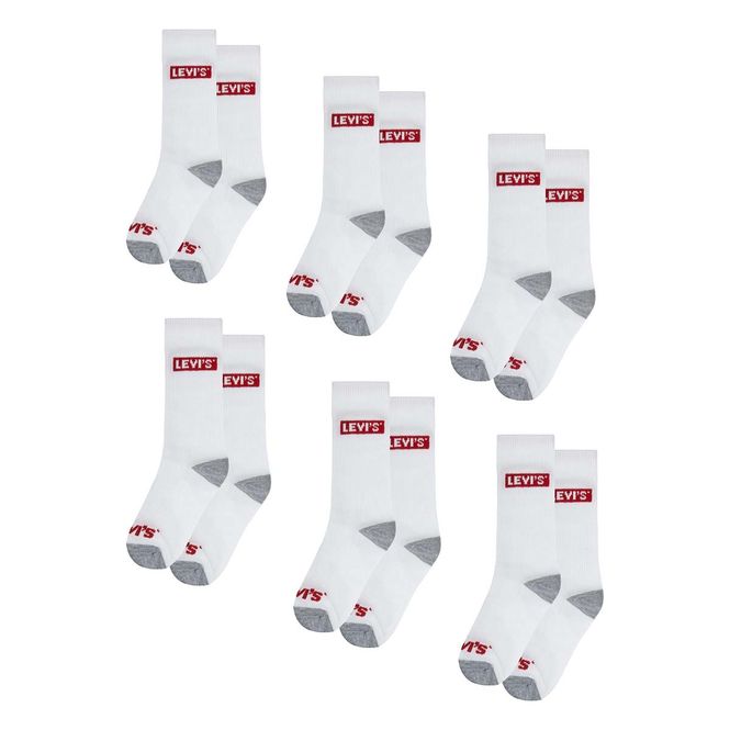 Hovedbilde Levis Hight Cut 6-pack sokker til barn, White