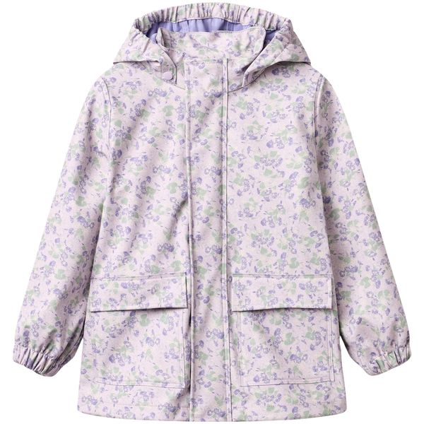 Hovedbilde Wheat Ollo regnjakke til barn, Lilac Petunias