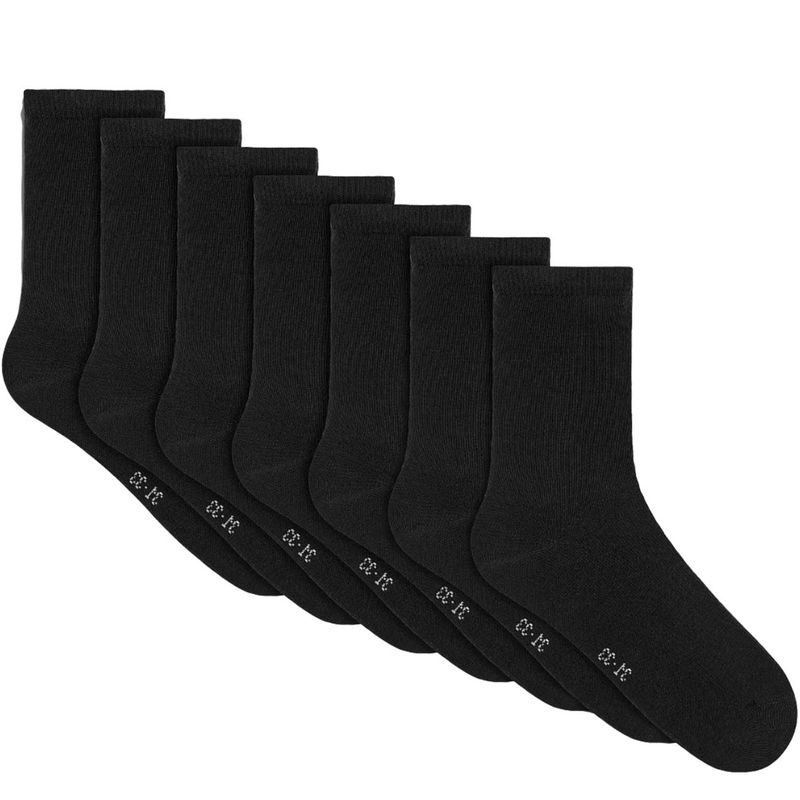 Name It 7-pack sokker til baby og barn, Black