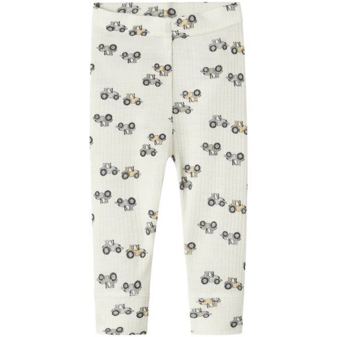 Hovedbilde Name It Nbmwang leggings i ull til baby, Coconut ...