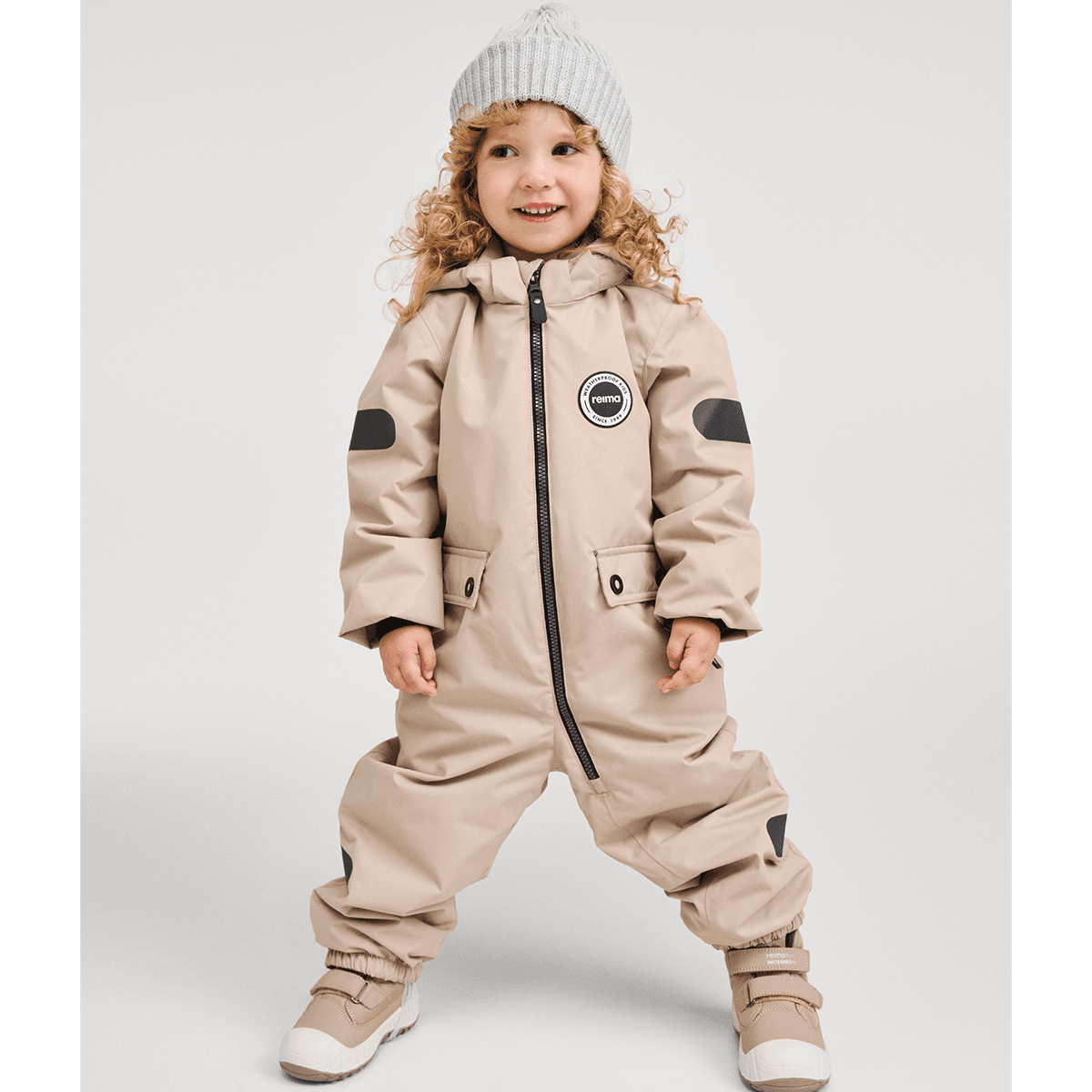 Reimatec Marte Mid parkdress baby, Earthy Beige