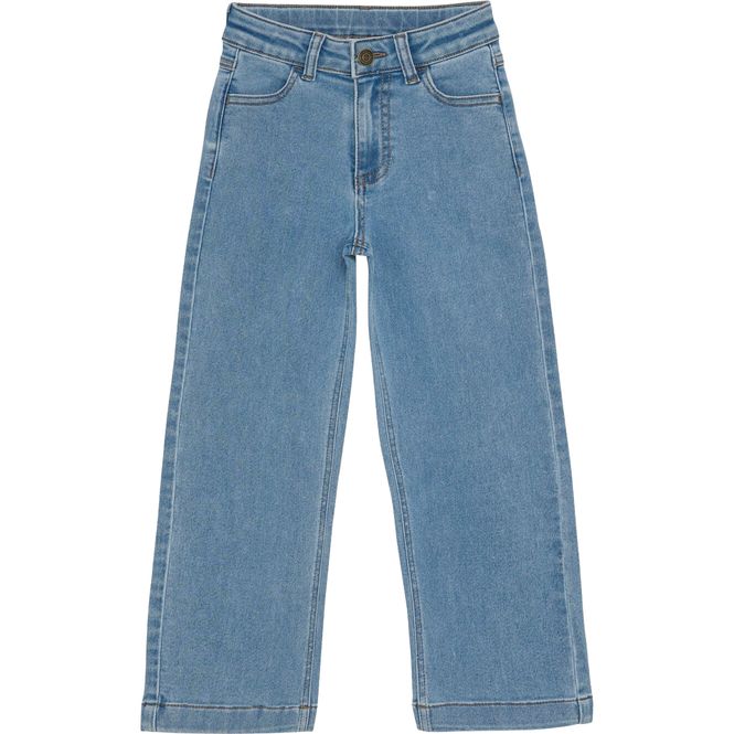 Hovedbilde Minymo Wide jeans til barn, Light Dusty Blue
