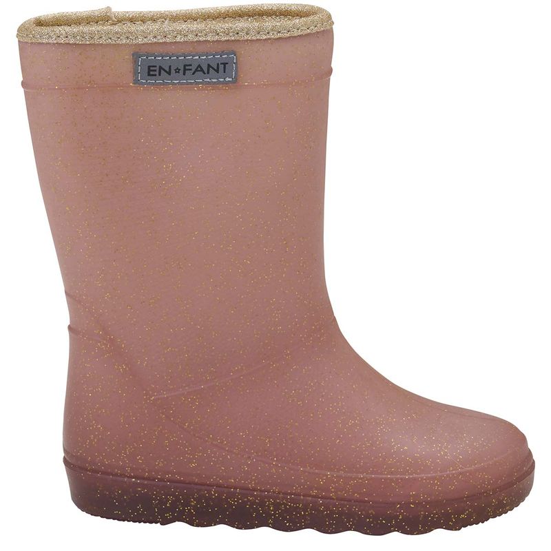 En Fant termostøvler til barn m/glitter, Rose Taupe