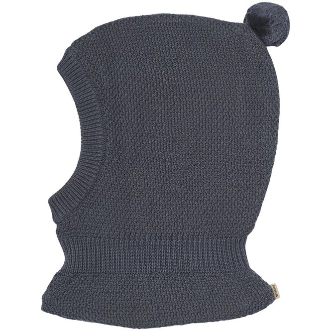 Hovedbilde Wheat Pomi strikket balaclava, Greyblue