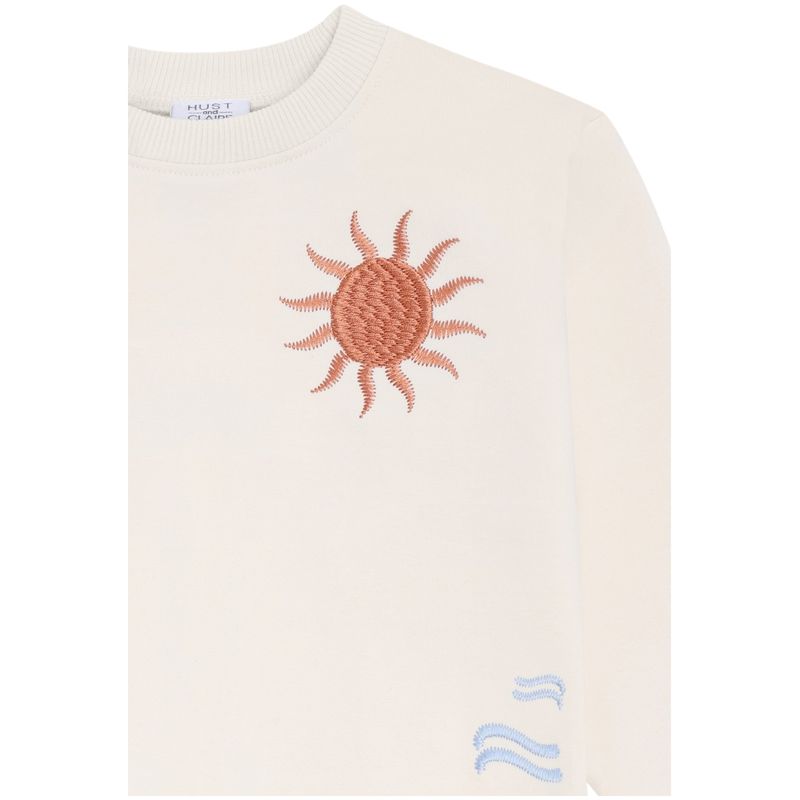 Hust and Claire Hcsejer sweatshirt til barn, Sandshell