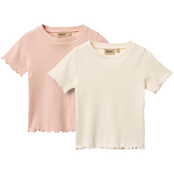 Hovedbilde Wheat Alicia 2-pack ribb t-skjorte til barn, ...