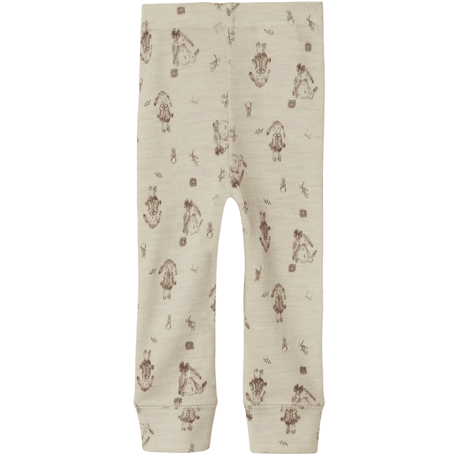 Hovedbilde Name It Nbfwillos leggings i ull til baby, Peyote ...
