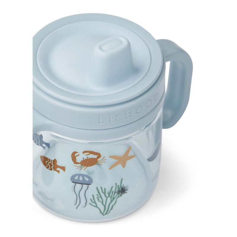 Liewood Kylo Sippy tutekopp i tritan, Sea creature/Sandy