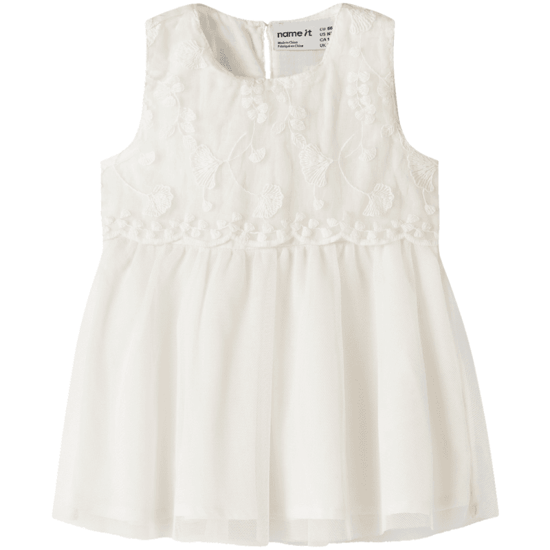 Name It Nbfnaiomi kjole til baby, Cloud Dancer
