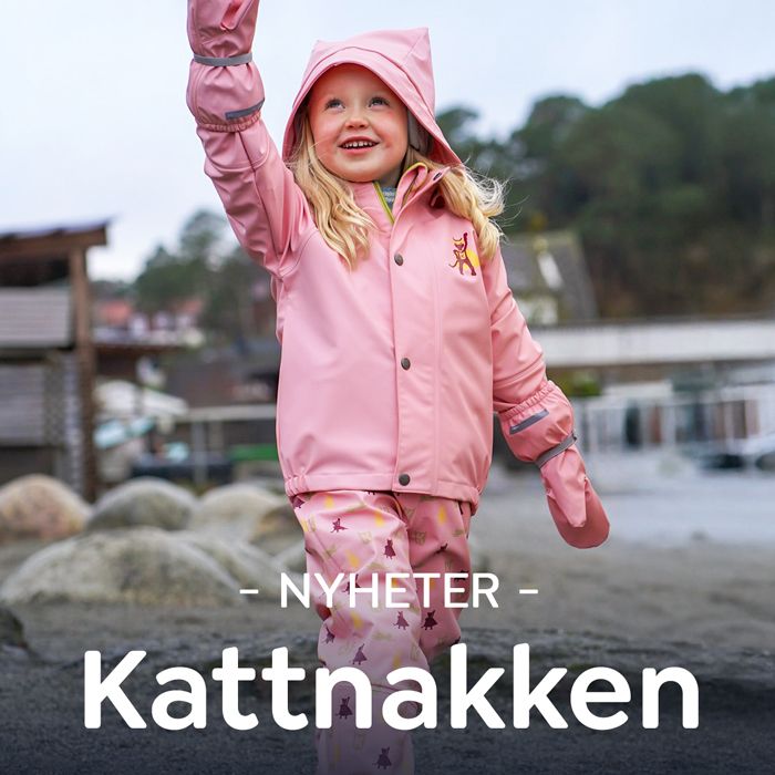 Kattnakken nyheter – praktisk og slitesterkt yttertøy, regntøy og barneklær til barn for lek og aktive dager ute.