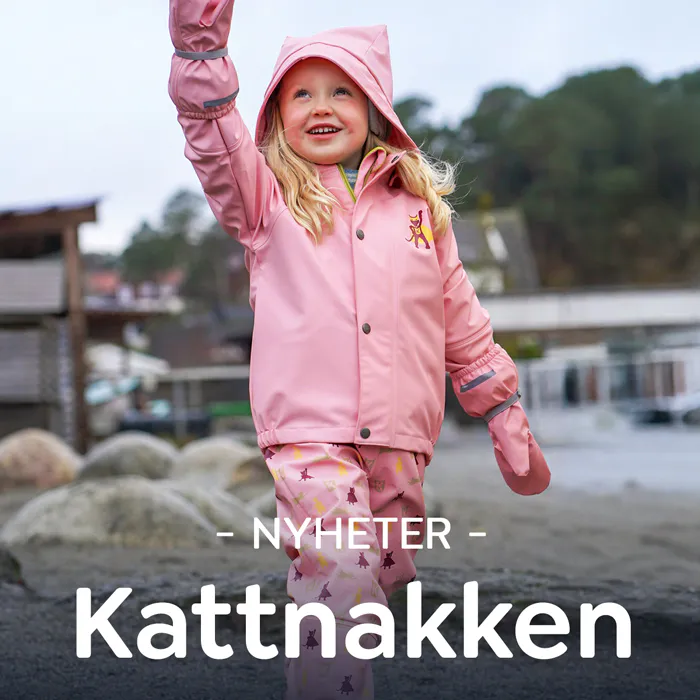 Kattnakken nyheter – praktisk og slitesterkt yttertøy, regntøy og barneklær til barn for lek og aktive dager ute.