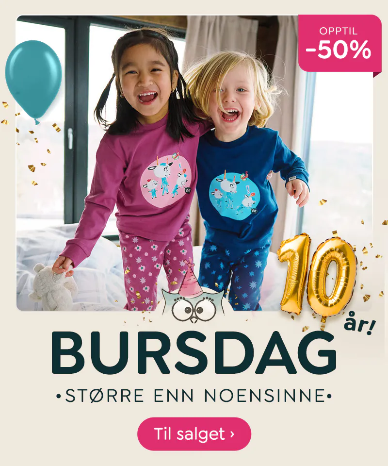 DressMyKid 10 år! Vårt største bursdagssalg noensinne - opptil -50% på nyheter