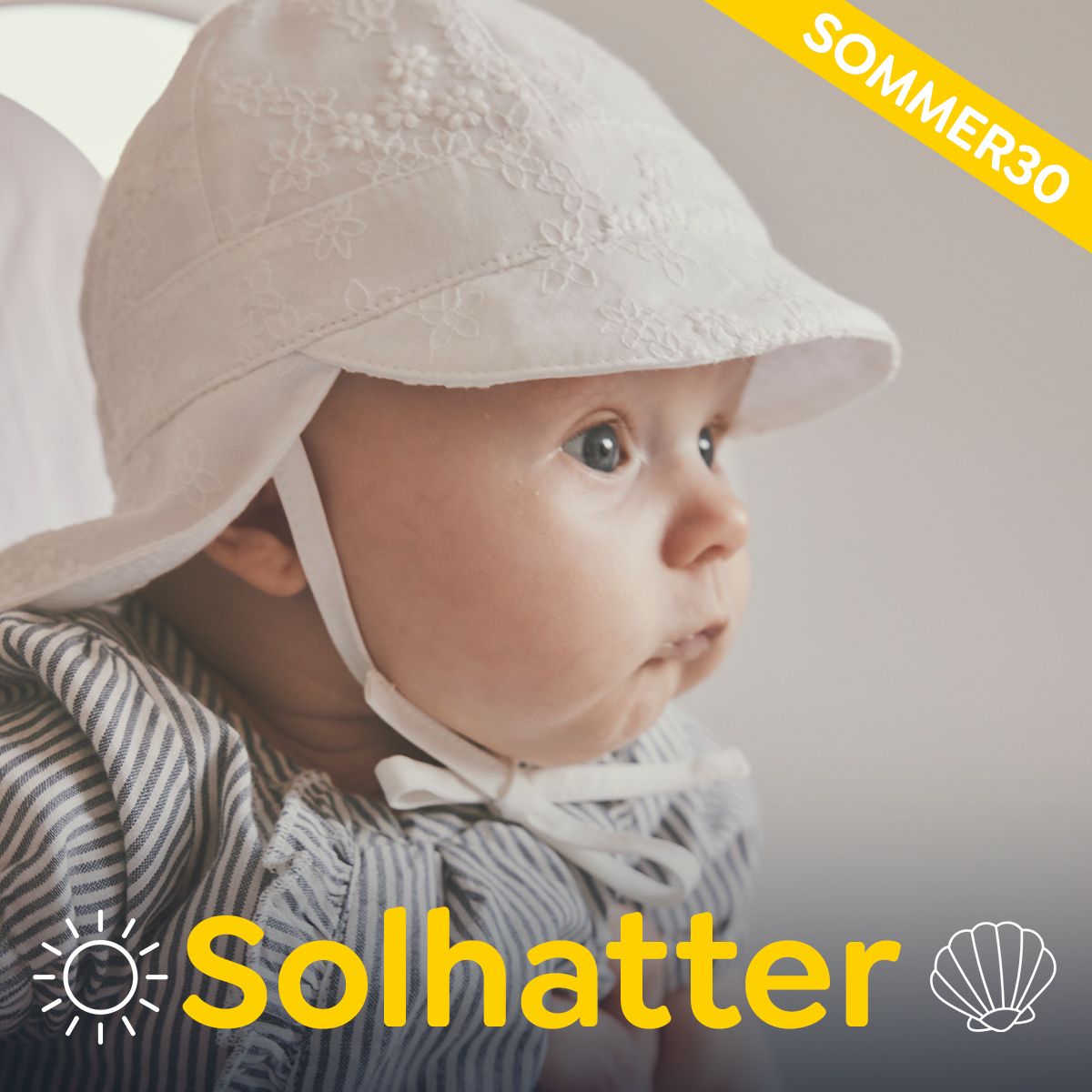 Solhatter til baby og barn hos DressMyKid – bruk kode sommer30