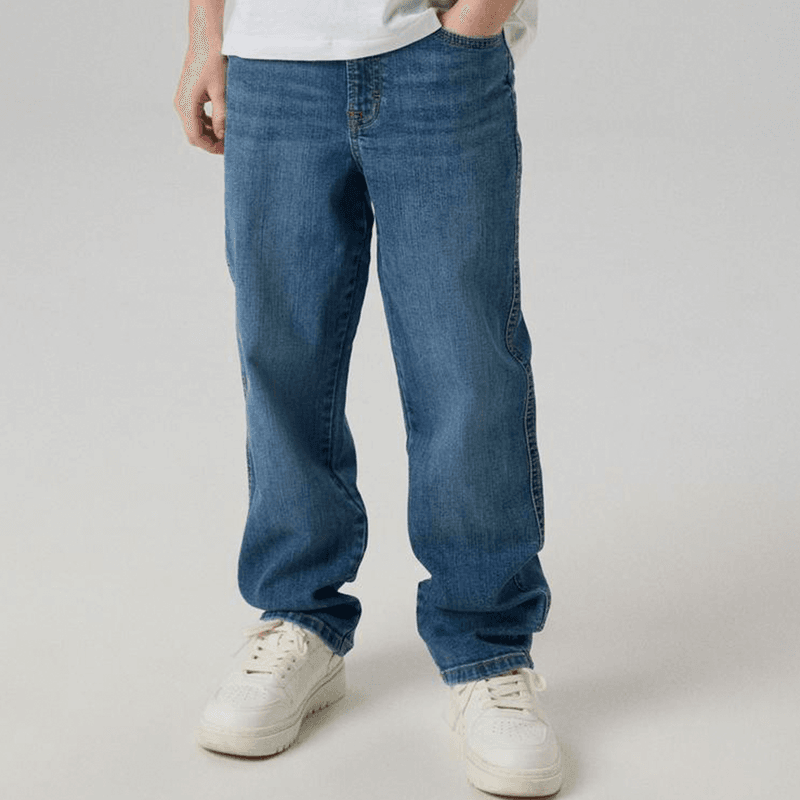 Name It Nkmryan loose jeans til barn, Medium Blue Denim