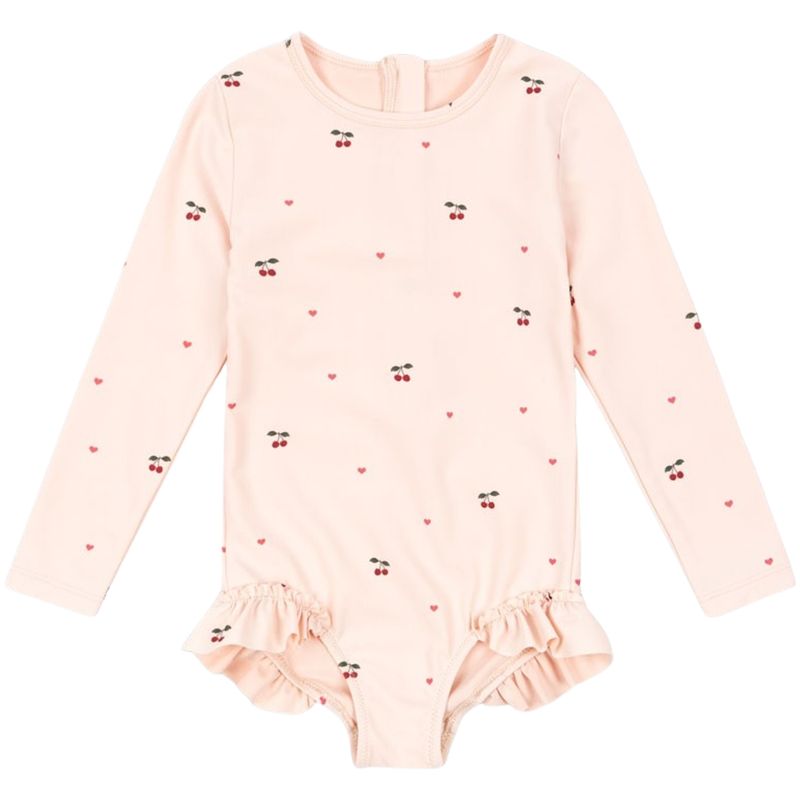 Konges Sløjd Merle langermet badedrakt, Cherry Coeur Rose