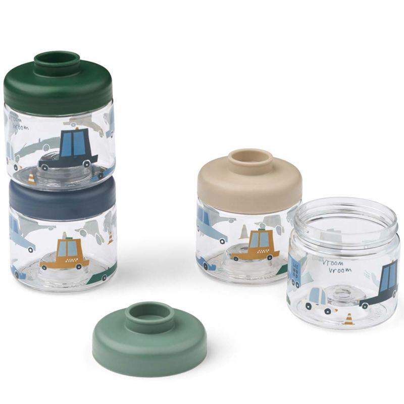 Liewood Dominique 4-pack babymat bokser, Car/Sandy