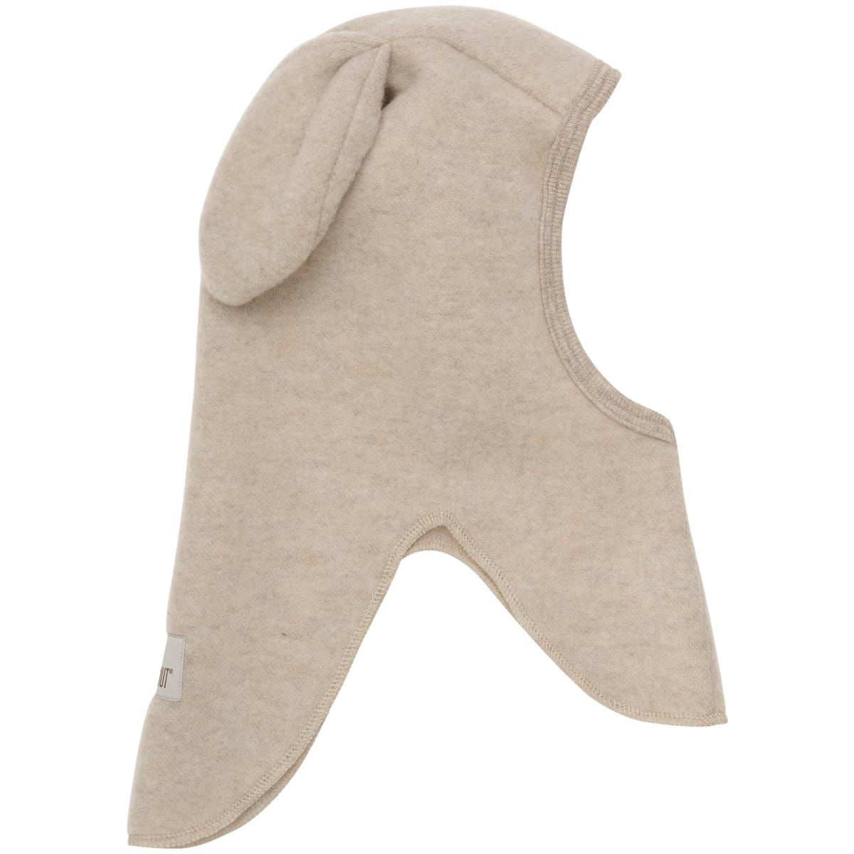 HUTTEliHUT Balaclava Kanin ullfleece, Camel Melange