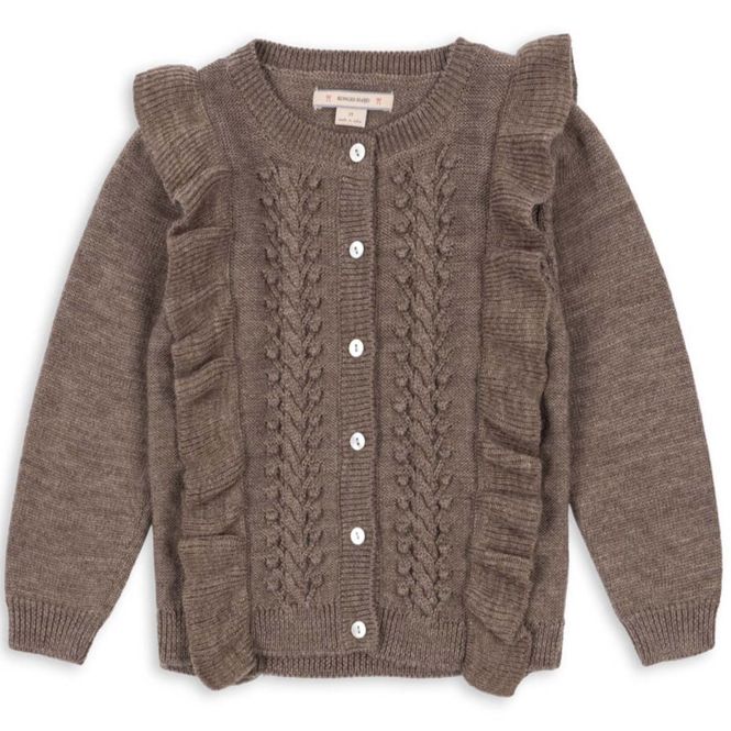 Hovedbilde Konges Sløjd Fiol cardigan i ull til barn, Bunny ...