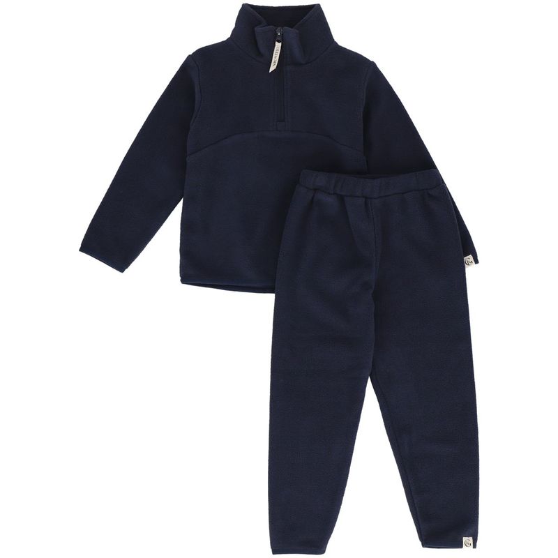 Gullkorn Berg fleece-sett til barn, Mørk Blå