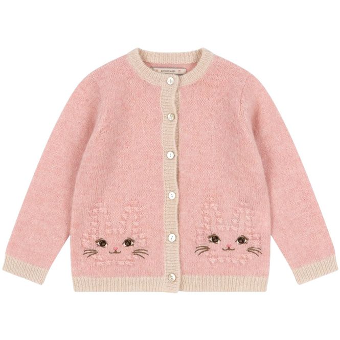 Hovedbilde Konges Sløjd Kitty cardigan i ull til barn, ...