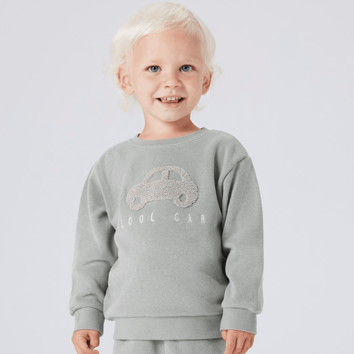 Name It Nmmobear sweatshirt til småbarn, Shadow