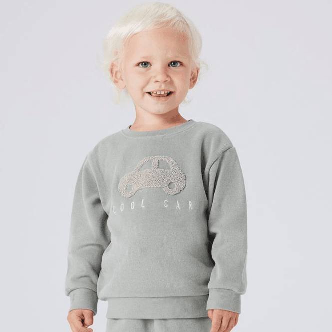 Hovedbilde Name It Nmmobear sweatshirt til småbarn, Shadow