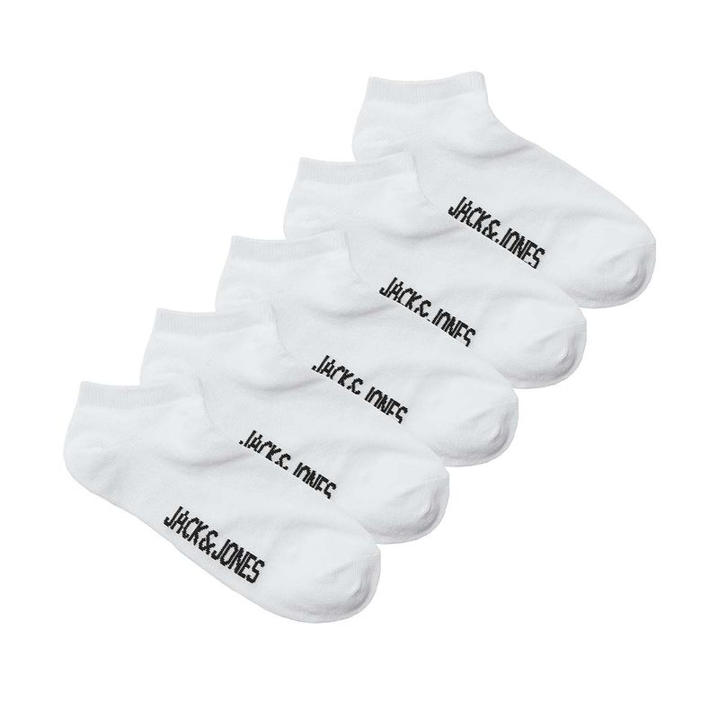 Jack and Jones Junior Dongo 5-pack ankelsokker, White