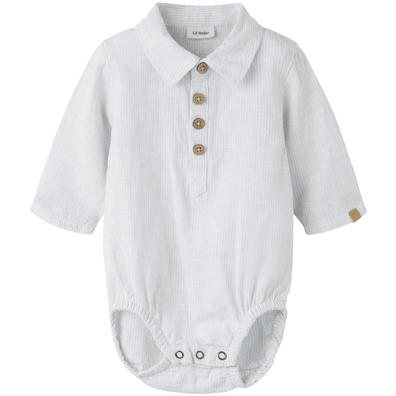 Lil' Atelier Nbmjesper skjortebody, Gray Dawn