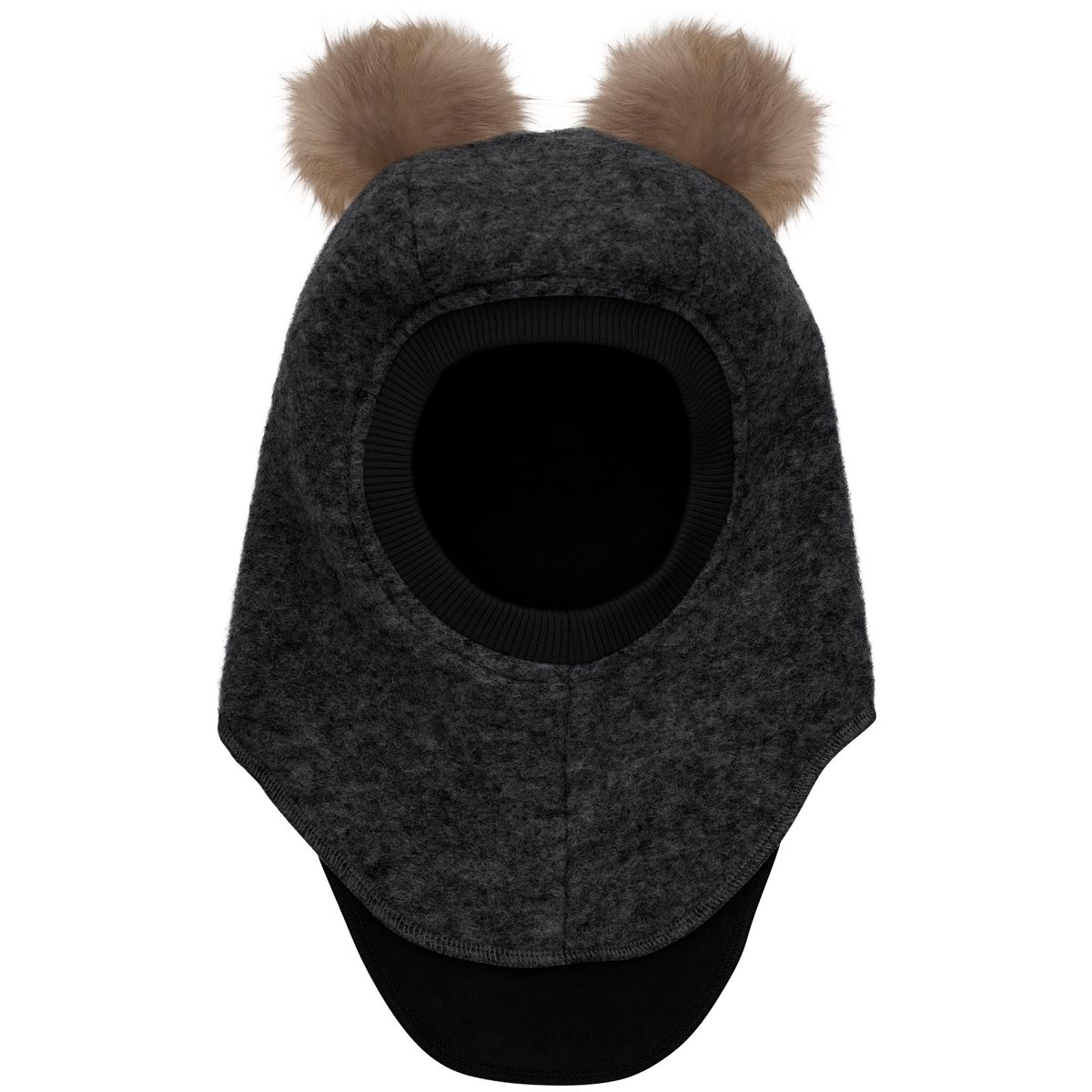 HUTTEliHUT Balaclava ullue alpakkadusker, Dark Grey