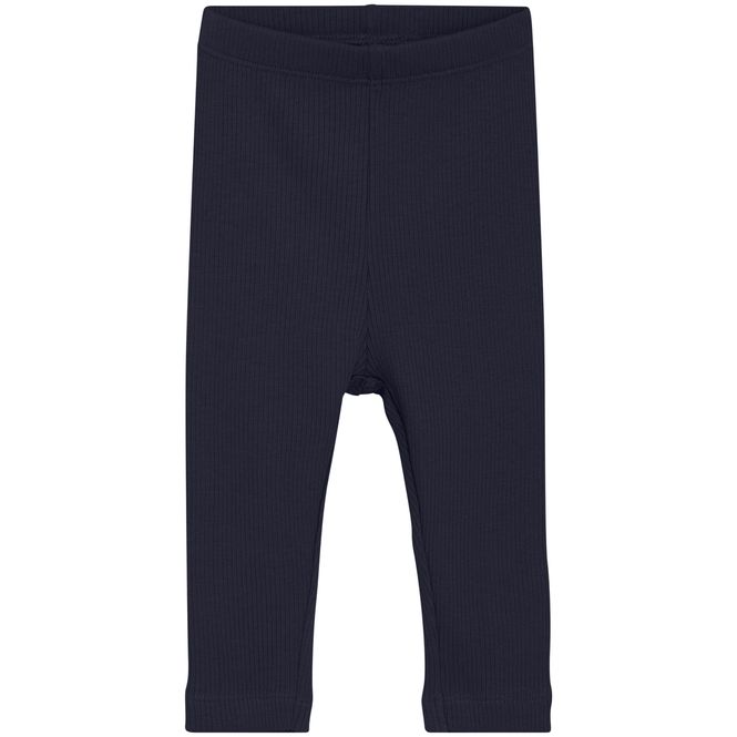 Hovedbilde Minymo Rib leggings til baby, Parisian Night