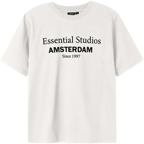 Hovedbilde LMTD Nlmness t-skjorte til barn, White Alyssum