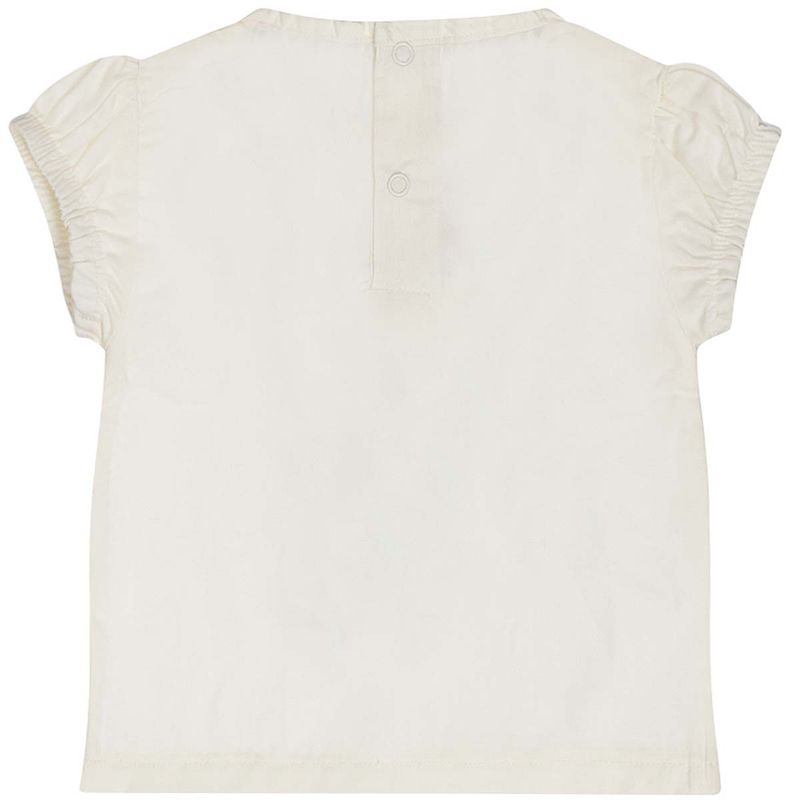 Dirkje kortermet bluse til småbarn, Off-white