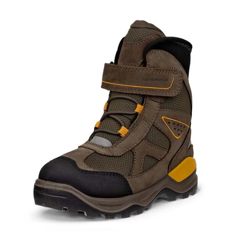 Ecco Snow Mountain K vintersko til barn, Black/Dark Clay