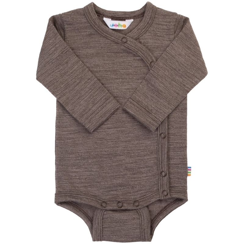 Joha omslagsbody i ull, Drk. brown