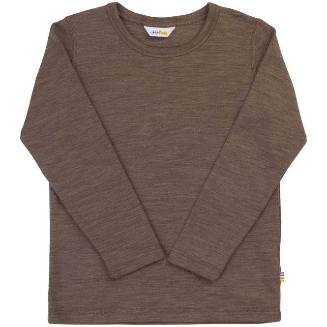 Hovedbilde Joha genser i ull/silke til barn, Brown