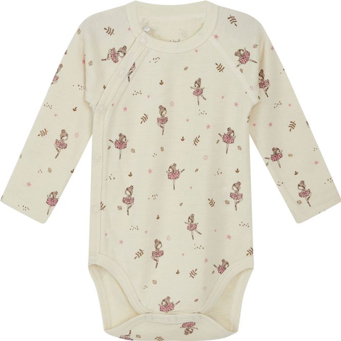 Hovedbilde Hust & Claire ull/bambus omslagsbody ballerina, ...