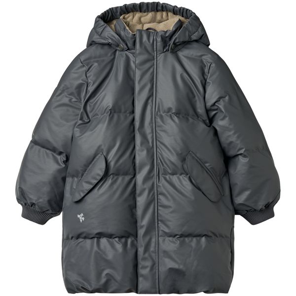 Hovedbilde Wheat Coast PU boblejakke til barn, Greyblue