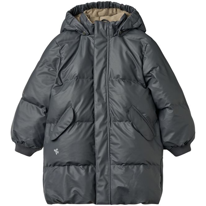 Hovedbilde Wheat Coast PU boblejakke til barn, Greyblue