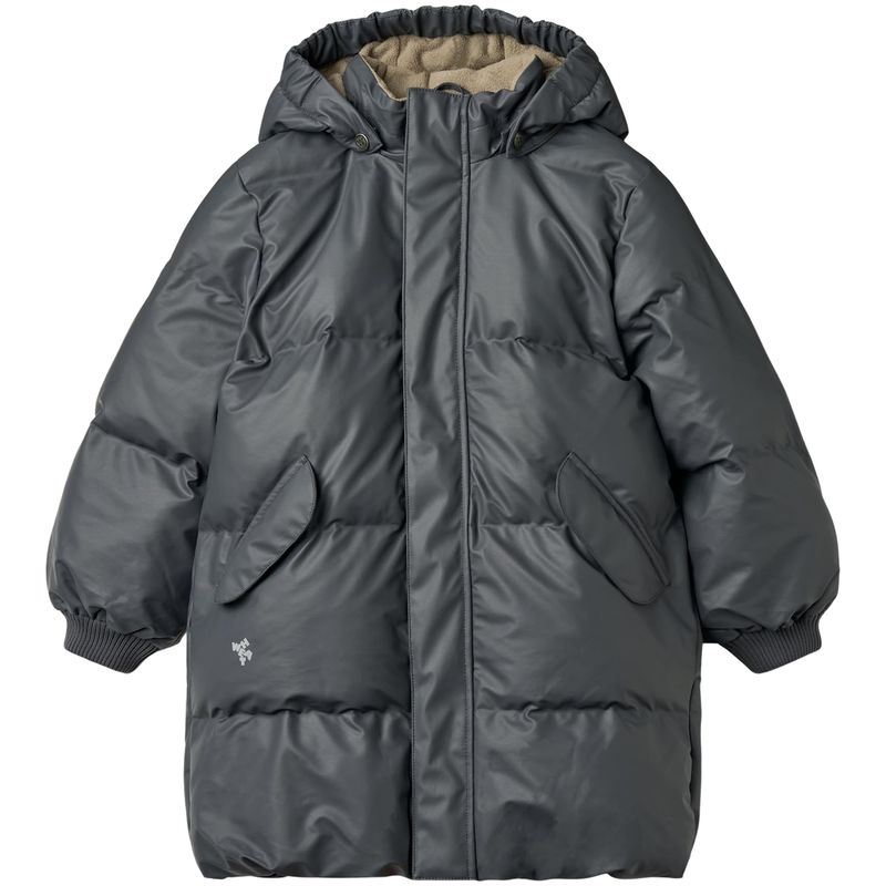 Wheat Coast PU boblejakke til barn, Greyblue
