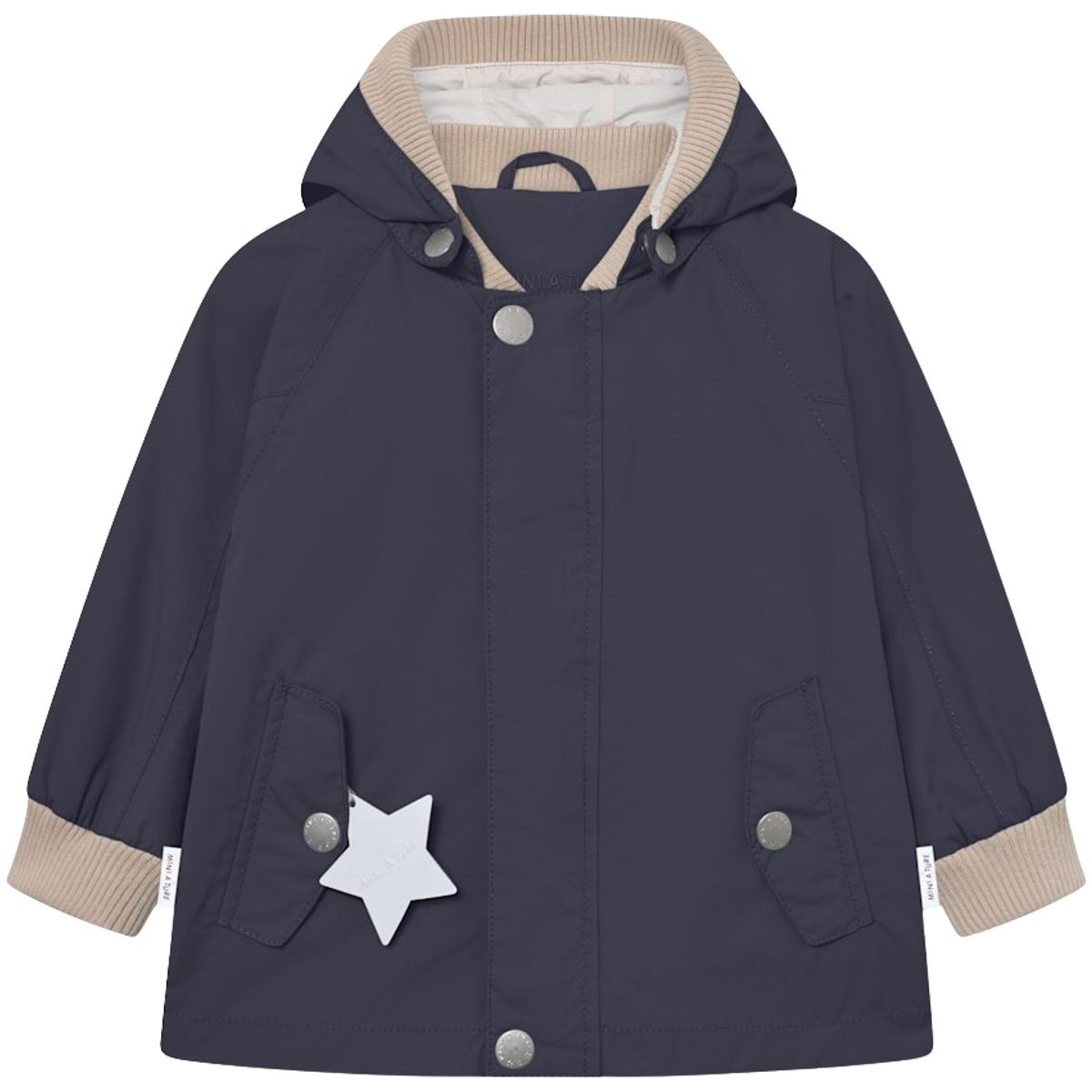 Mini A Ture Matwally vår-og høstjakke småbarn, Ombre blue