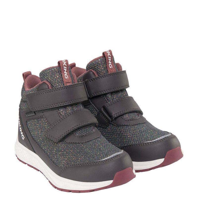 Viking Bouncy Glitter Mid GTX 2V overgangssko, Charcoal