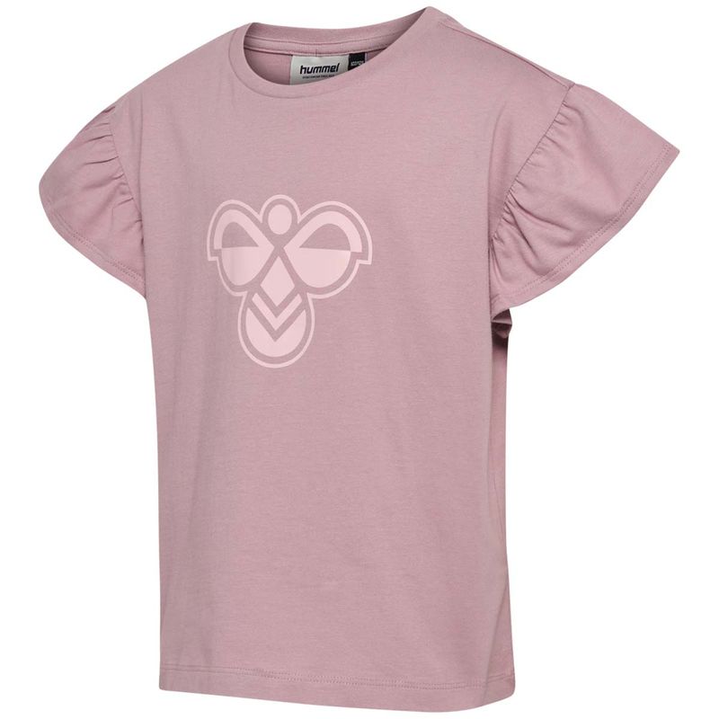 Hummel Hmljr Ruffle t-skjorte til barn, Sea Fog