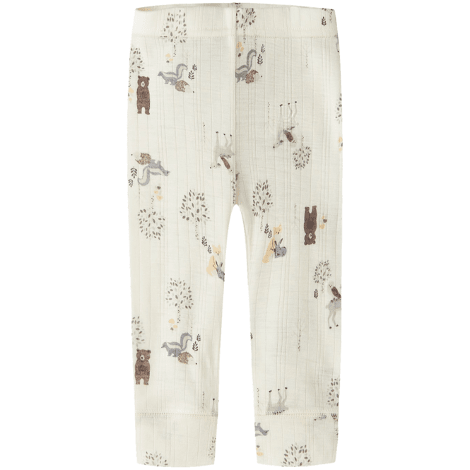 Hovedbilde Name It Nbmwang leggings i ull til baby, Snow ...