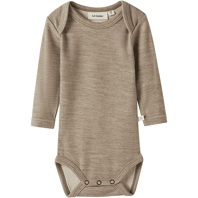 Hovedbilde Lil' Atelier Nbnnilo body i ull/modal, Sepia Tint