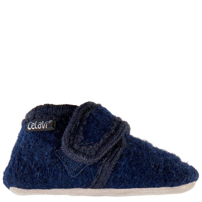Hovedbilde Celavi ulltøfler til baby, dark navy