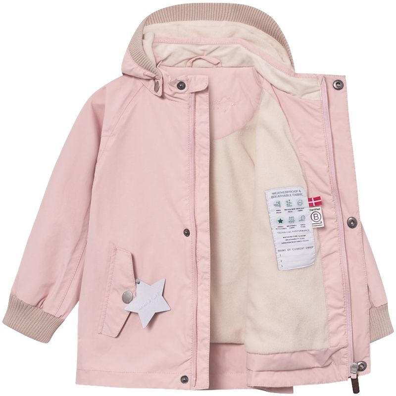 Mini A Ture Matwally vår-og høstjakke m/fleece, Rose smoke