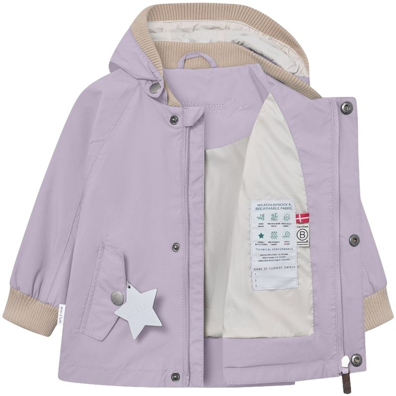 Mini A Ture Matwally vår-og høstjakke småbarn, Minimal lilac