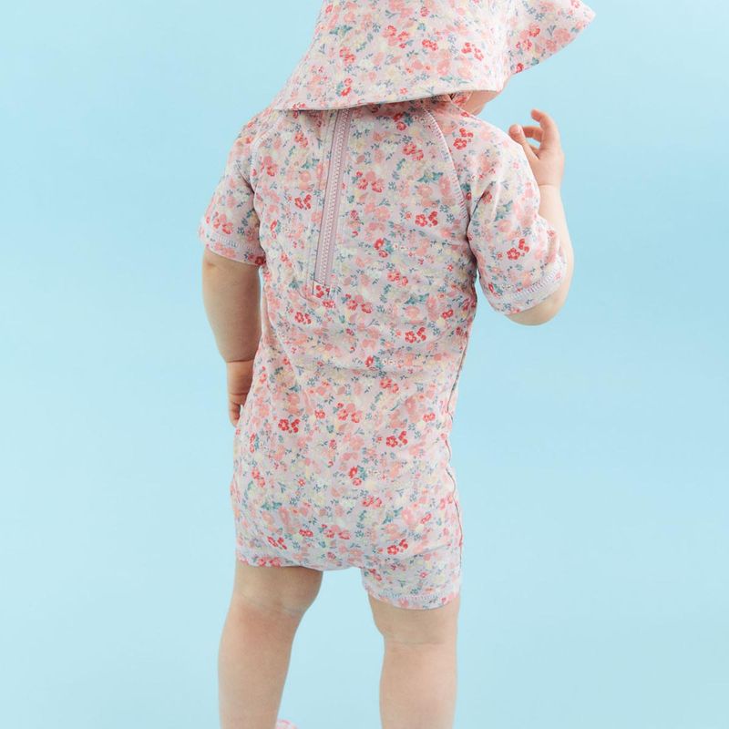 Wheat Cas UV-drakt til baby, Powder Flowers And Seashells